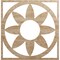 Ekena Millwork Blume Wood Fretwork Pierced Ceiling Medallion, Red Oak, 28"OD x 9 3/4"ID x 3/8"T CMWP28X28X0375BLRO - alternate 1
